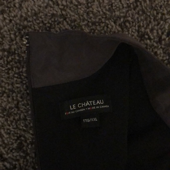 Le Chateau Grey Halter Cocktail Dress - Picture 7 of 8